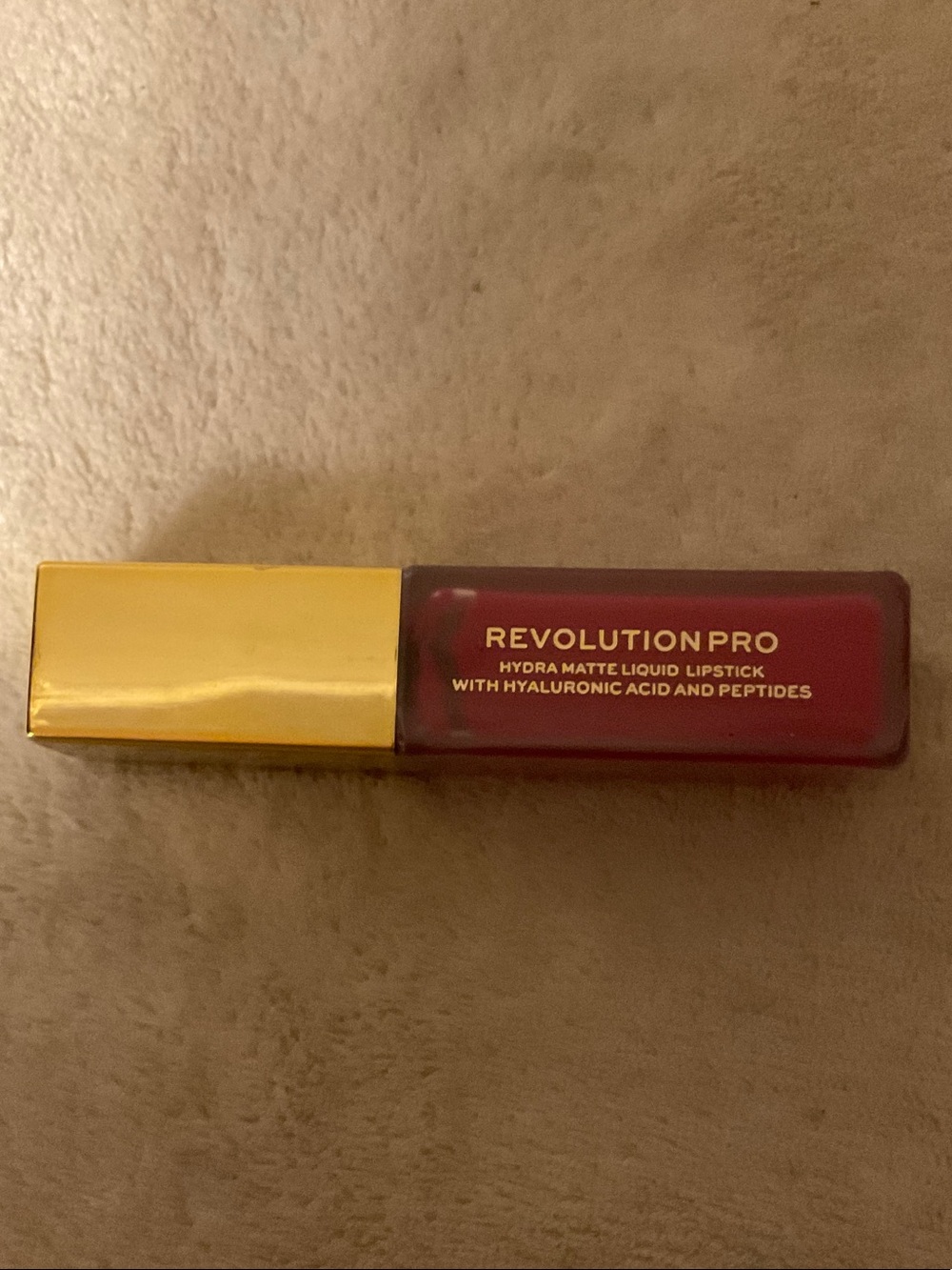 Revolution Pro Hydra Matte Liquid Lipstick - Deep Red with Gold Cap